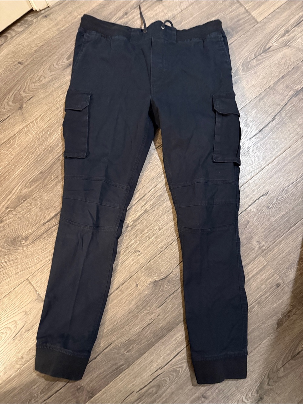 Men's Cargo Jogger Pants - Black